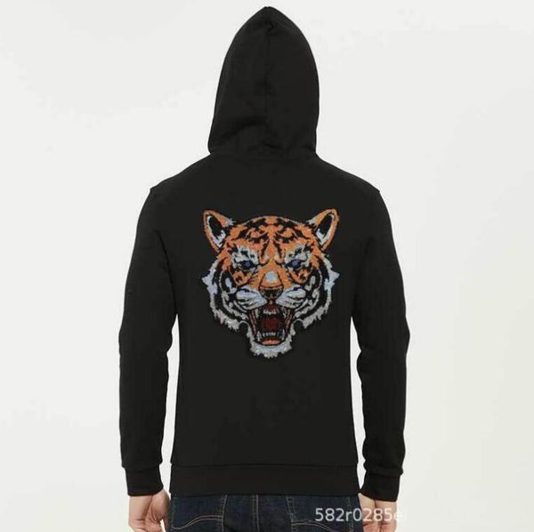 

men's hoodies & sweatshirts rhinestone cotton men hip hop japanese design, Black