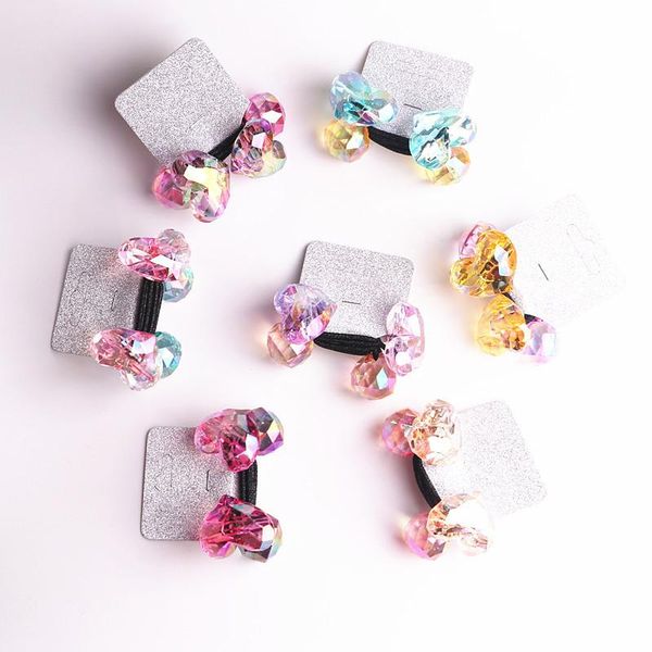 

cute ice cream princess headwear kids cartoon elastic hair bands children ropes girls accessories baby headdress, Slivery;white