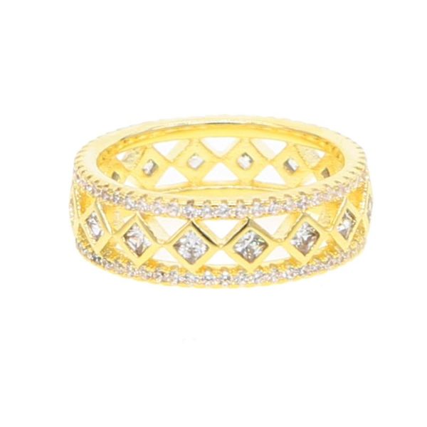 

wedding rings arrival dainty brand ring for women mans jewelry in micro paved cz original copper elegant, Slivery;golden