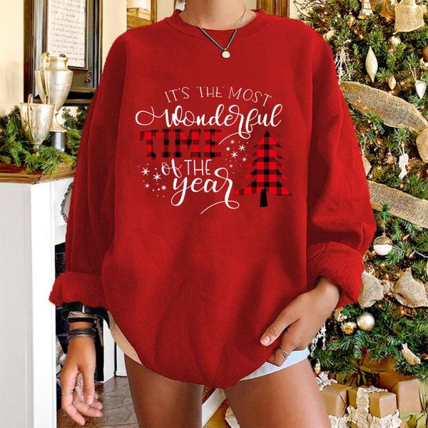 

women's hoodies & sweatshirts women pullovers xmas hoodie korean fashion sudaderas sweet femme christmas sweatshirt winter santa letter, Black