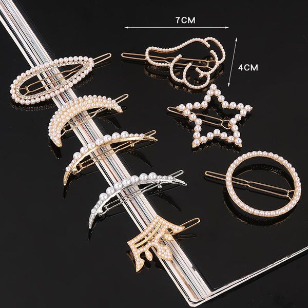 

hair accessories ornament pearl frog clip love five pointed star style bangs side a substitute