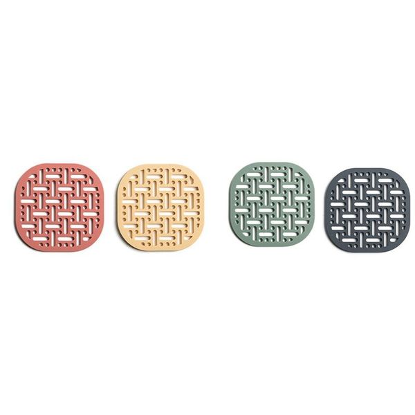 

mats & pads insulation soft silicone non-slip oil-proof placemat anti-scalding tableware cup pad for table