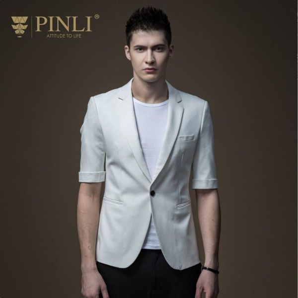 

men's suits & blazers blazer masculino time-limited acetate pinli pin li 2021 autumn suit, western style middle sleeve, jacket, b183606, White;black