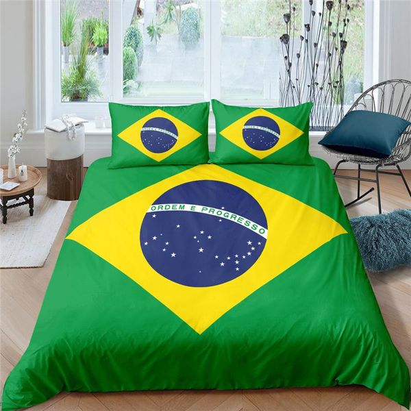 

bedding sets national flag set american banner duvet cover  king size pillowcase colorful 3d luxury bed quilt bedclothes