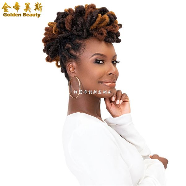

puff bun fat hair dream locks, Black