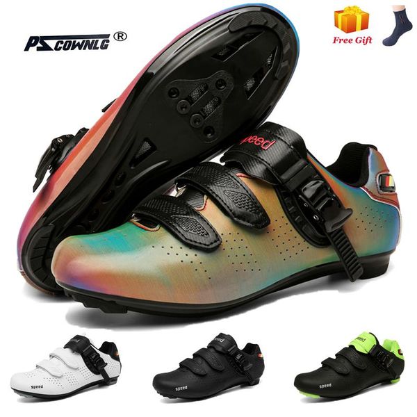

cycling footwear men mtb outdoor sports bicycle shoes self-locking route racing professional female, Black