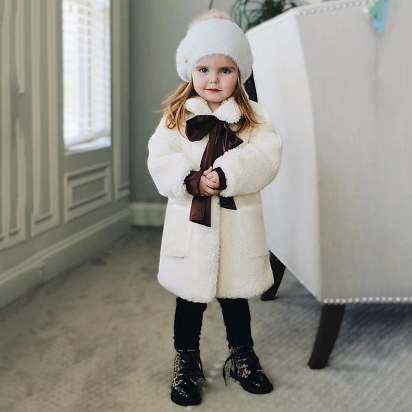 

jackets baby girls winter fleece wool coats kids warm jacket children thick outerwear windproof overcoat, Blue;gray