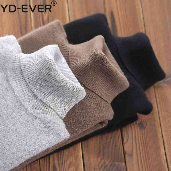 

turtleneck cashmere sweater 2022 autumn winter sueter hombre cloth classic knitwear robe pull homme pullover men sweaters, Black