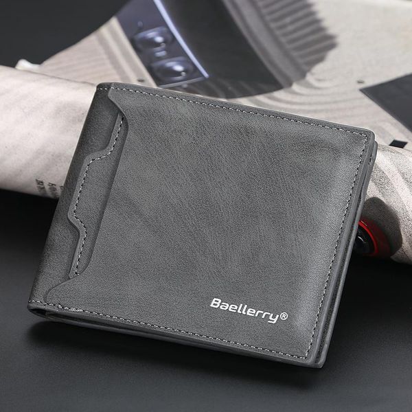 

men short multiple cards open wallet thin money box simple zero wallets, Red;black