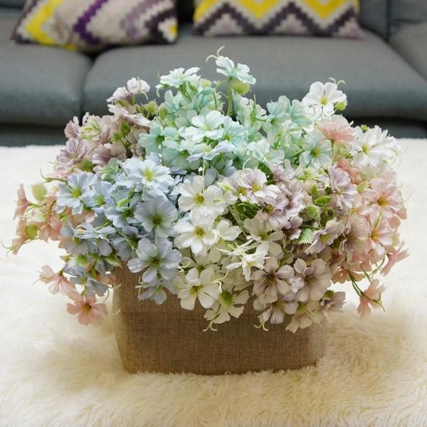 

decorative flowers & wreaths 6 branch/bouquet silk bride flower bouquet christmas home wedding year decoration diy fake plants artificial wi