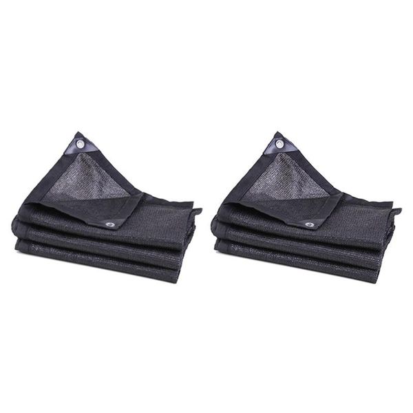 

shade 2 pcs outdoor garden anti-uv sunsn sails sunblock cloth net for plant greenhouse car, 2x & 2x6m