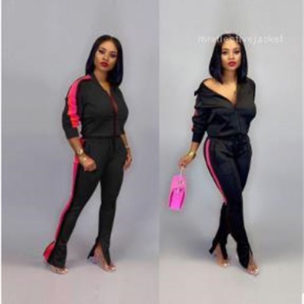 

women's tracksuits cardigan women 2pcs suits long sleeve slim sport womens tracksuits casual solid color female clothing sexy, Gray