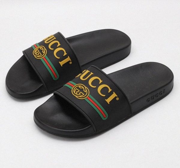 

#2021# ace slide sandals man woman slippers flat bottoms flip flops black white red green casual shoes heel bee flower letter pattern slider