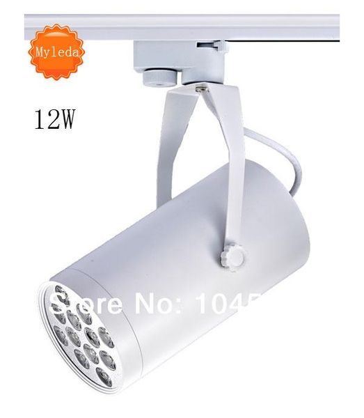 

12w ac85-265v 1080lm white/warm white led track lighting 6pcs/lot lights