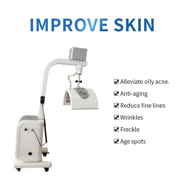 

professional acne removal beauty machine red blue led light pdt pn therapy