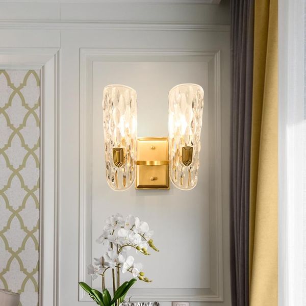 

wall lamps antique brass globe pin-up lamp modern luxury gold led light fixtures living room clear glass lights