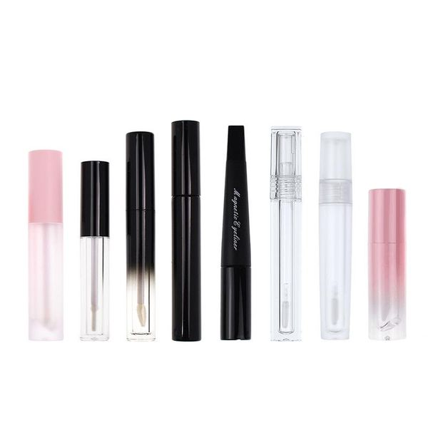 

storage bottles & jars 10/30/50pcs clear lip gloss containers eyelash tube plastic tubes with wand glaze container cosmetic packing