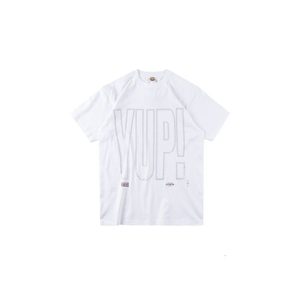 

2021ss quality travis scott yup tee oversized hip-hop high street casual t shirt men women couple 100% cotton t-shirt, White;black