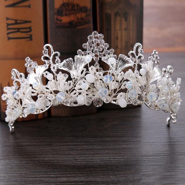 

hair clips & barrettes luxury big rhinestones wedding accessories bridal austrian crystal tiara crowns pageant headband jewelry, Golden;silver