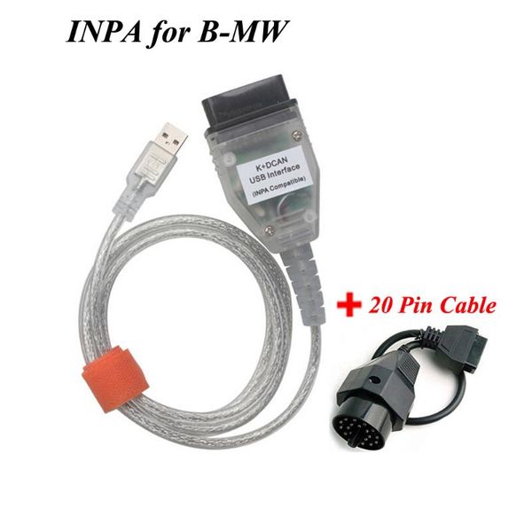 

code readers & scan tools inpa k+dcan usb interface + 20 pin to 16 obd2 connector forb-mw k dcan cable diagnostic scanner