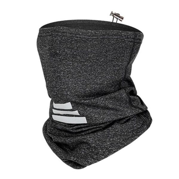 

winter bandana outdoor fleece neck warmer gaiter thermal half face cover cycling snowboard ski hiking tube mask scarf men women caps & masks, Black