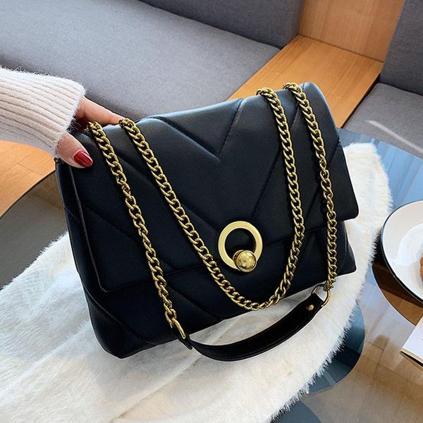 

women's pu leather small chain cross handbag, winter trend, senior designer shoulder bag, 2021 evening bags