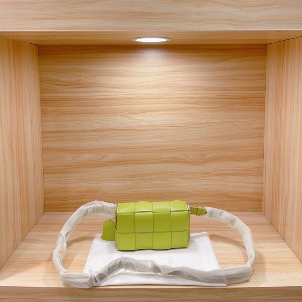 

2021 new fashion leather woven pillow women's french niche broadband messenger single shoulder bag crossbody bag ysj