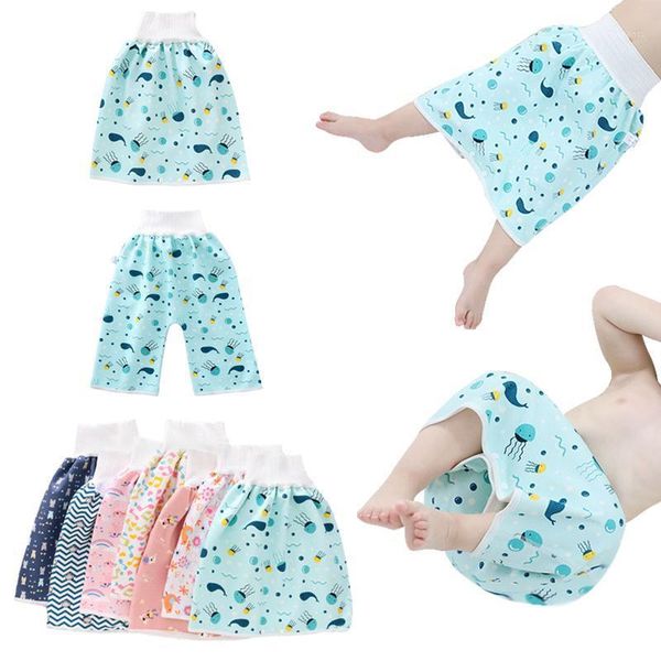 

cloth diapers baby diaper waterproof skirt infant leak-proof urine training pants kids nappy sleeping bed potty trainining1
