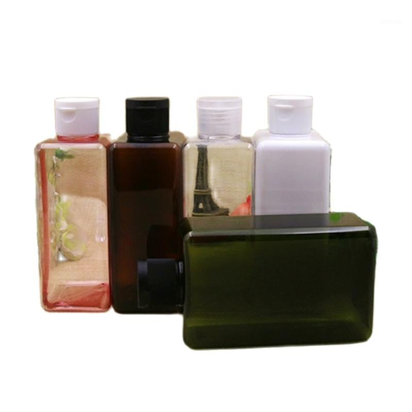 

storage bottles & jars 20pcs 300ml clear white pink blown empty plastic square packaging bottle refillable big cosmetic containers retail
