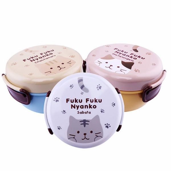 

dinnerware sets lunch box for kids cute cartoon bento with cutlery eco-friendly healthy portable storage container microwavable