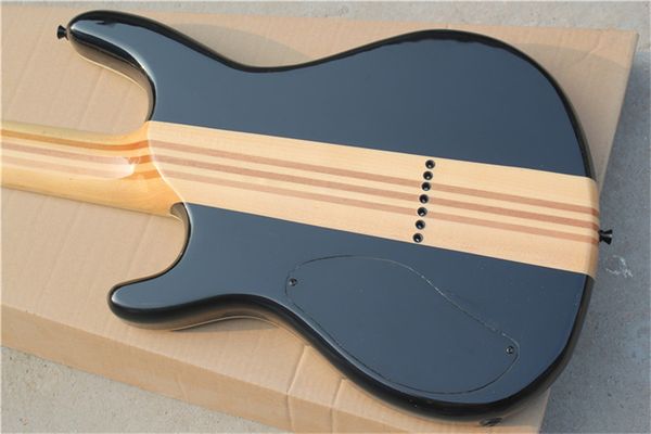 

custom version of 7 string electric guitar transparent white paint maple fingerboard black accessories fixed bridge can be custo guitars gui