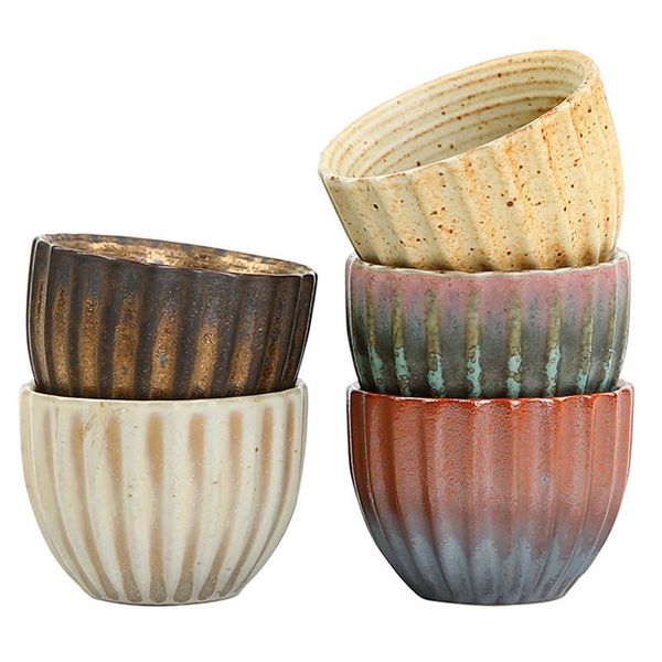 

home decor vintage tea master cup bowl retro small household kiln single-cup thick ceramic teacup cups & saucers