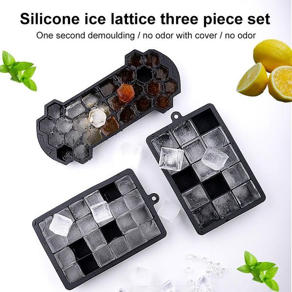 

15/24 grids silicone ice tray honeycomb maker with cover bar pudding mould diy cream mold chocolate kitchen gadget baking moulds