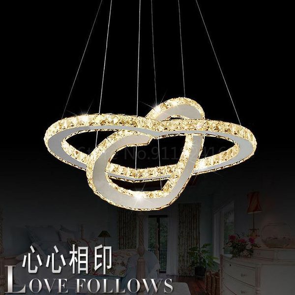 

chandeliers modern lustre led crystal chandelier luminaria heart-shaped lamp lighting bedroom living room