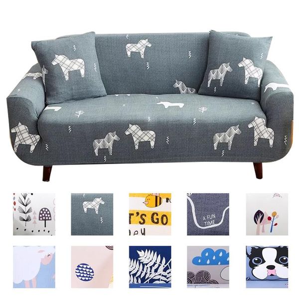 

chair covers animal stretchable sofa cover 1/2/3/4 seaters elastic couch slipcover corner for living room furniture l shape