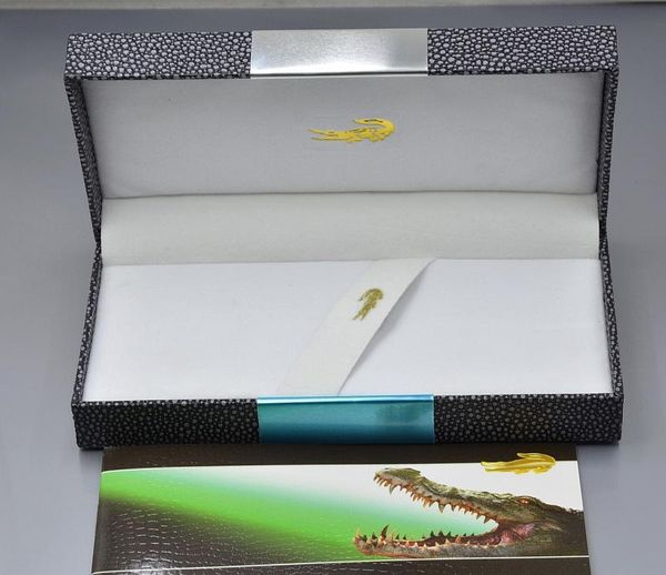 

luxury crocodile 218 fountain pen with golden raised stationery business office supplies writing smooth brand ink pens and box