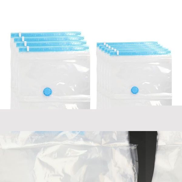 

clothing & wardrobe storage vacuum bag 10 pieces set 2 sizes 6 40x60 and 4 60x80 sturdy for storing clothes, quilts bed linen f