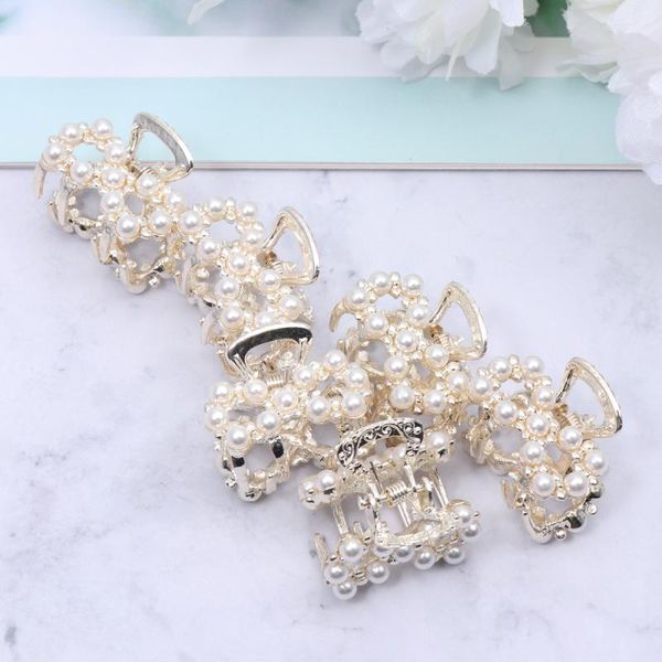 

hair clips 1pc pearl clip simple pin claw pretty accessories for girls ladies brides