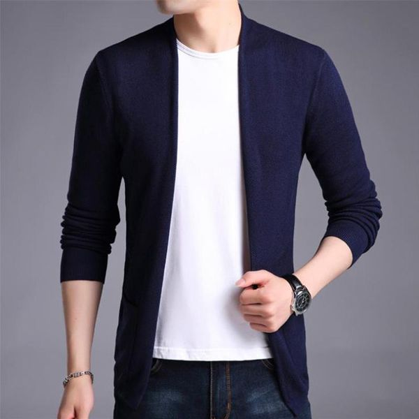 

men's sweaters 2021 men cardigan fashion knitwear sweater mens spring autumn thin solid sweatercoat v neck casual male knitted, White;black