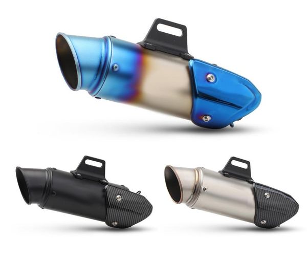 

motorcycle exhaust system 51mm 60mm universal proyect muffler escape moto dirt bike scooter with db killer mt07 mt09 r1 r6