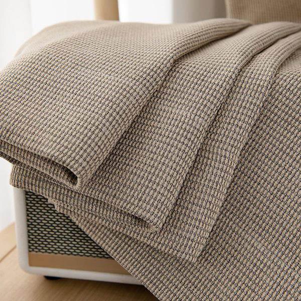 

curtain & drapes minimalist nordic curtains american country solid color stitching thick cotton linen for living dining room bedroom