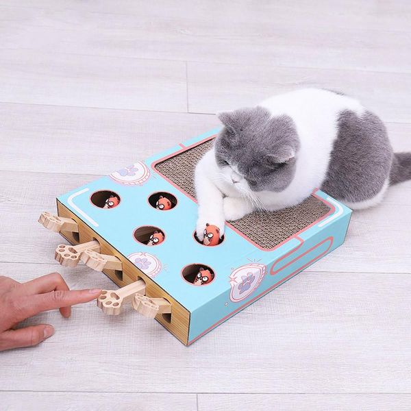 

cat toys 1pc corrugated paper scratch board nest interactive solid wood hamster multifunctional ball relief pet supplies