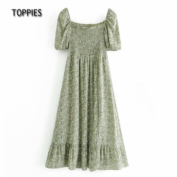 

ies summer dress woman short sleeve midi dress spliced ruffles hem chiffon vacation dress 210412, Black;gray