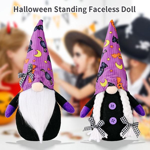 

party favor handmade halloween doll faceless room deskstanding post diy decoration