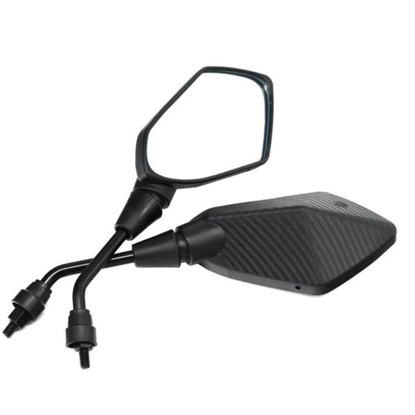 

motorcycle mirrors 2 pcs universal 8/10mm convex rearview mirror handle bar mount clamp for scooter motocross electrombile