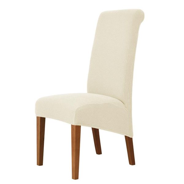 

chair covers solid color soft high back cover corn fleece slipcover protector home decoration living room stretchable easy store
