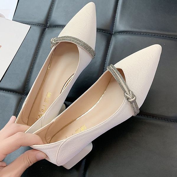 

simplicity women pumps fashion design solid color pointed head asakuchi convenient set foot office single women shoes mmm, Black