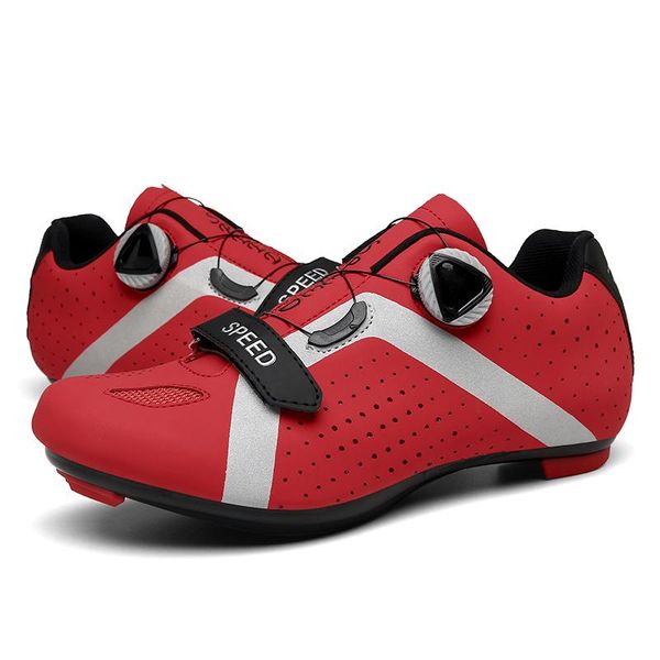 Bike de estrada para calçados de calçados de ciclismo com fivela premium microtex Cleat Men Spd para Racing Outdoor de Indoor BI