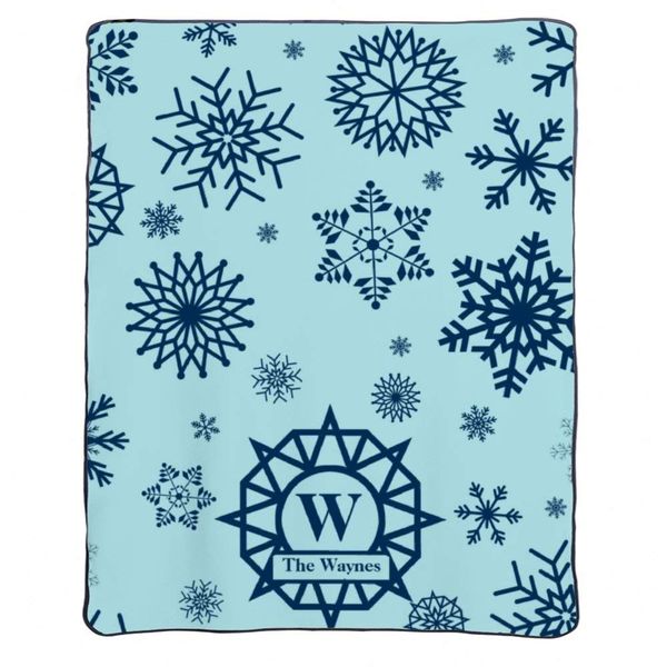 

cozy snowflake navy christmas bed blanket for kids, adults, teens,travel blanket for bed couch sofa living room picnic,