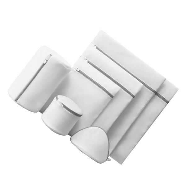 

laundry bags 1 set 7pcs mesh underwear washing (white)